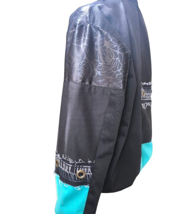 Chaqueta Rever - Negro Turquesa con Lentejuelas - Imagen 5