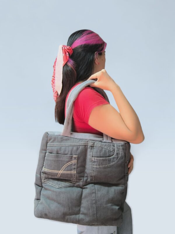 Bolso Puffer - Gris Lavanda
