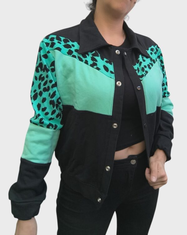 Chaqueta Animals - Animal Print Verde - Imagen 2