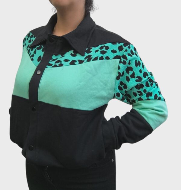 Chaqueta Animals - Animal Print Verde - Imagen 3