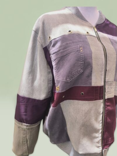 Chaqueta Rever – Burdeo Lila Reciclada
