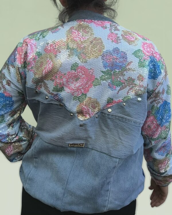 Chaqueta Rever - Denim Celeste con Corazón - Imagen 4