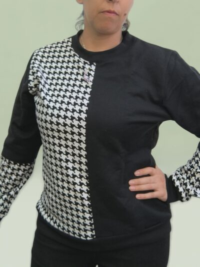 Polerón Bi color – Franela Combinada