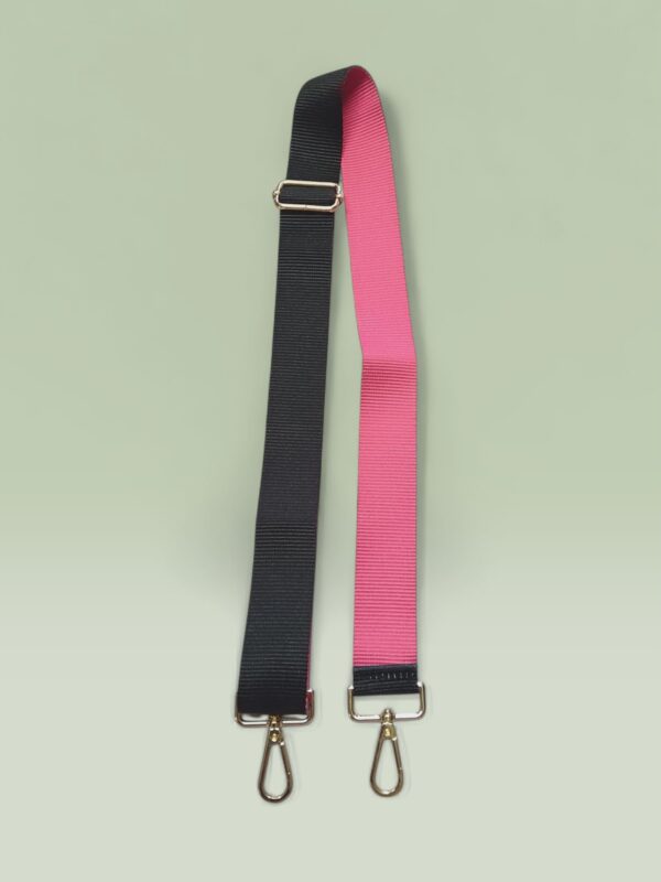 Strap para Bolso - Negro Fucsia