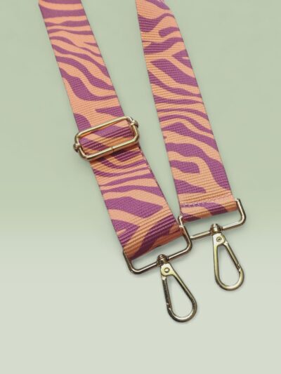 Strap para Bolso – Cebra Rosa