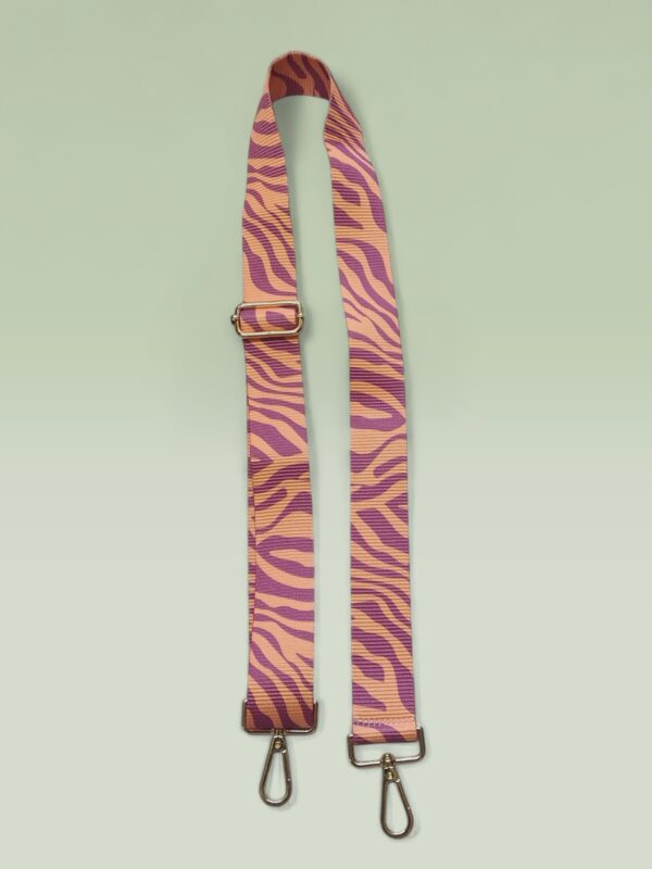 Strap para Bolso - Cebra Rosa