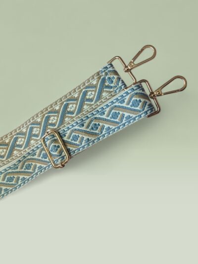 Strap para Bolso – Grecas Celeste