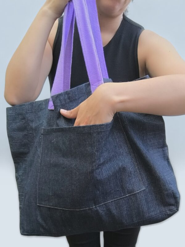 Tote Bag XL - Corazón Lila - Imagen 3